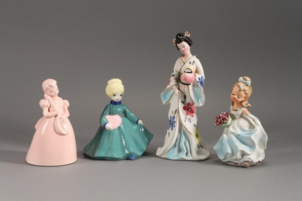 Vintage Ceramic Women Figurines (4) (1 of 9)