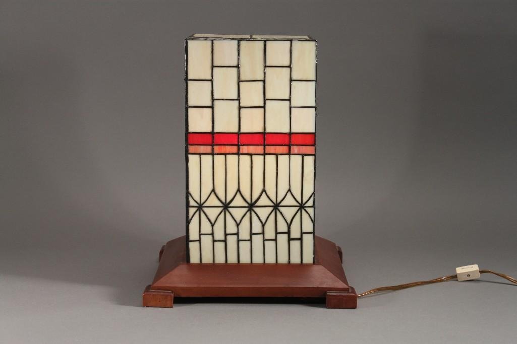 Slag Glass Table Lamp (1 of 3)