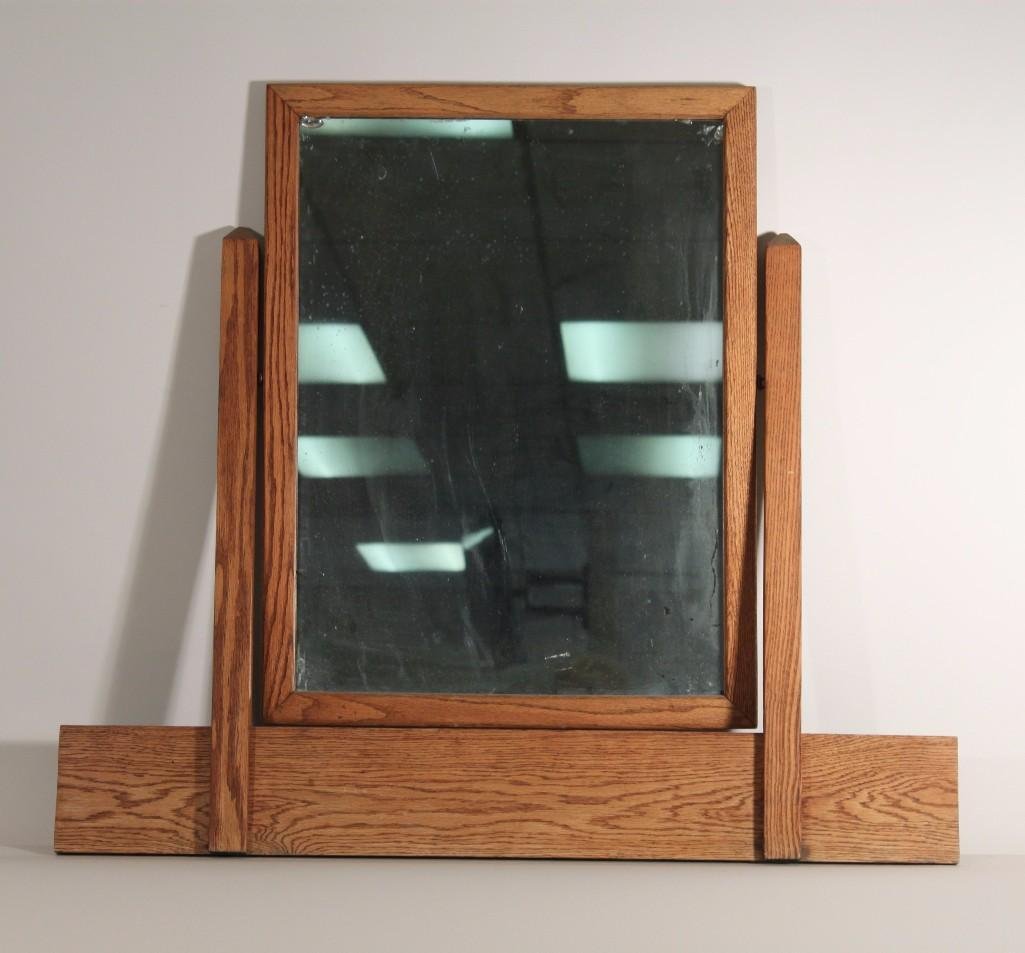 Vintage Oak Dresser Mirror (1 of 1)