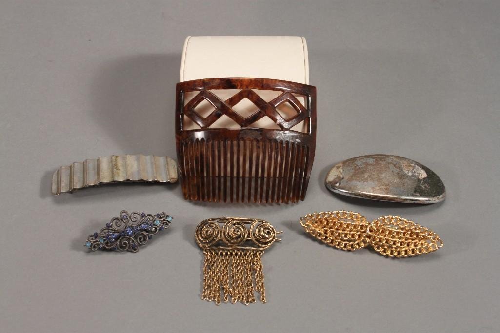 Hair Comb and Barrettes (6) (1 of 8)