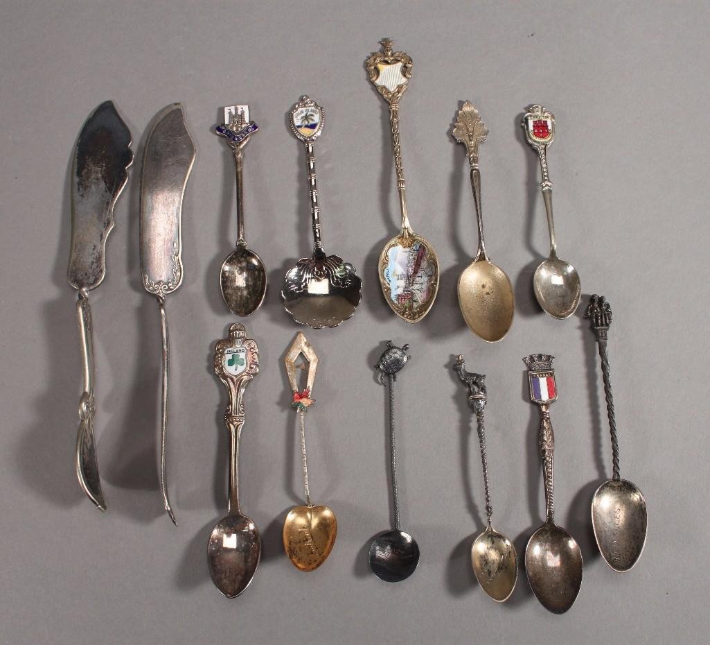 Silver Plate Souvenir Spoons and Knives (13) (1 of 10)