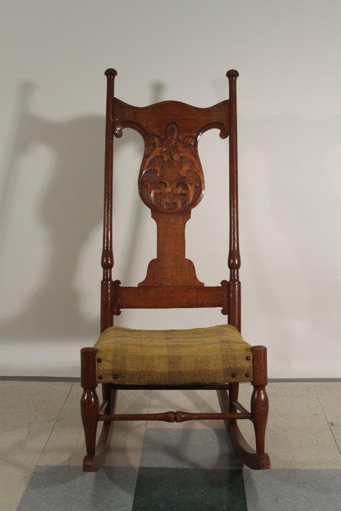 Antique Oak Rocking Chair (1 of 6)