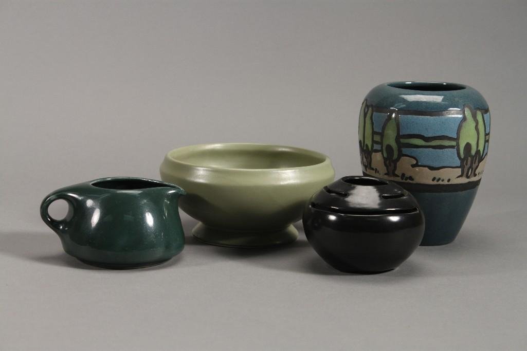 Signed Pottery Vases and Bowls (4) (1 of 5)