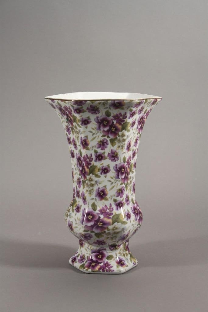 Purple Floral Chintz Vase (1 of 4)