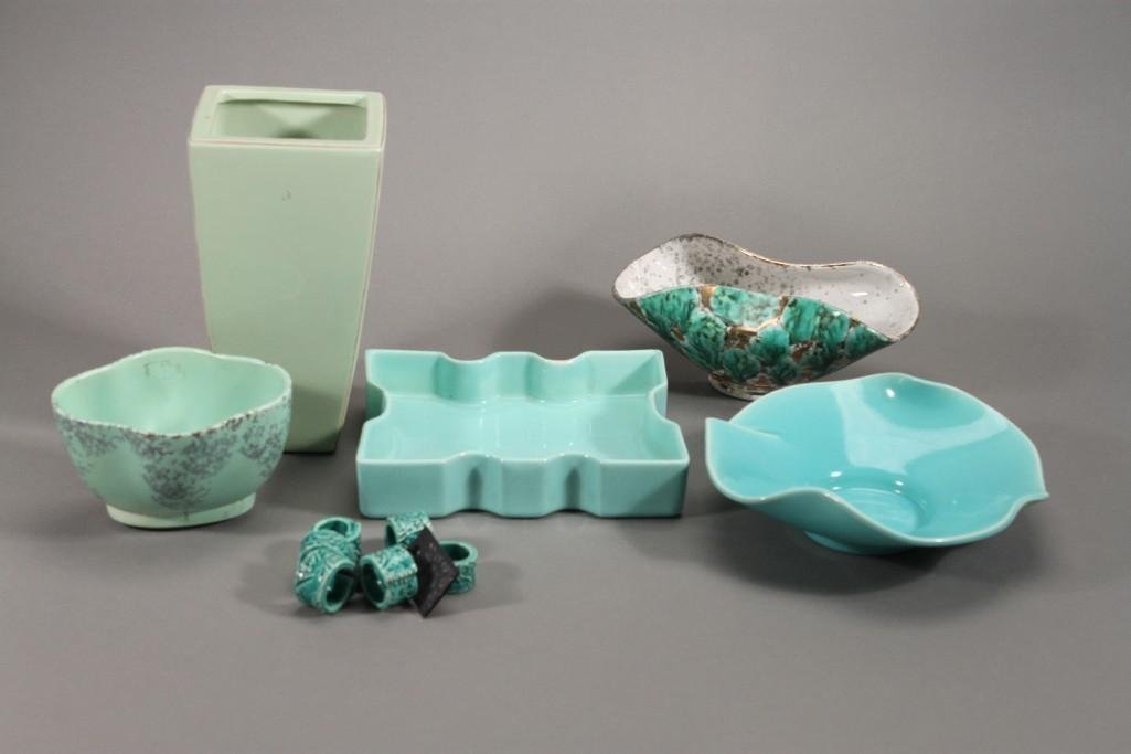 Vintage Hand Painted Ceramic Bowls & Vases (6) (1 of 9)