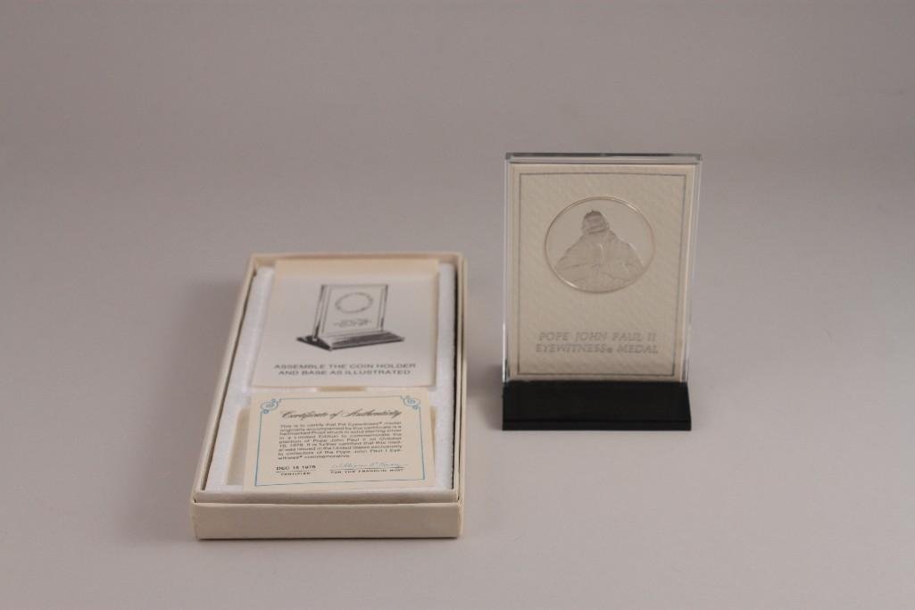 Pope John Paul II Sterling Commemorative Medal (1 of 6)
