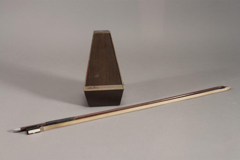 Seth Thomas Metronome and Violin Bow (1 of 6)