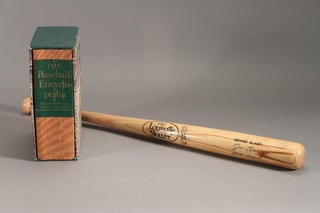 Baseball Encyclopedia and Wood Baseball Bat (2) (1 of 4)