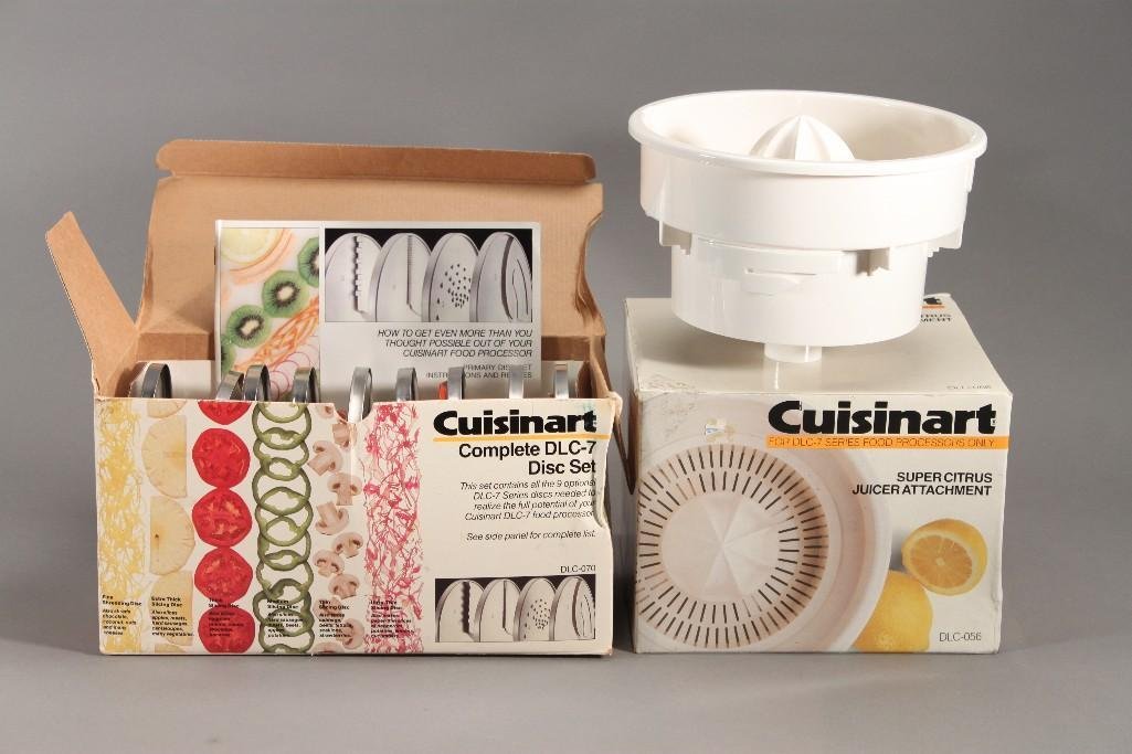 Small Cuisinart Kitchen Appliances (2): Includes 1 complete DLC-7 disc set and 1 super citrus juicer attachment.