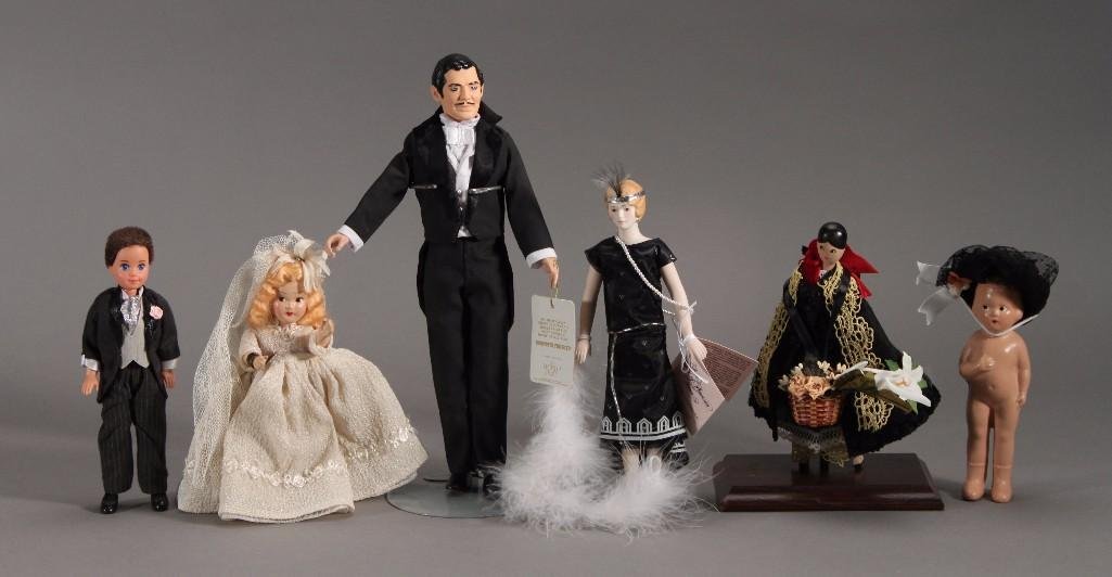 Vintage dolls (6): Includes 1989 Avon porcelain doll, 1 one with the wing limited edition David doll, 1 Princess Ana doll and more.