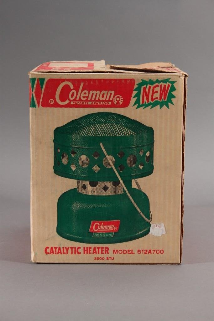 Catalytic Heater: Coleman 3500 BTU heater model no. 512A700. NIB.