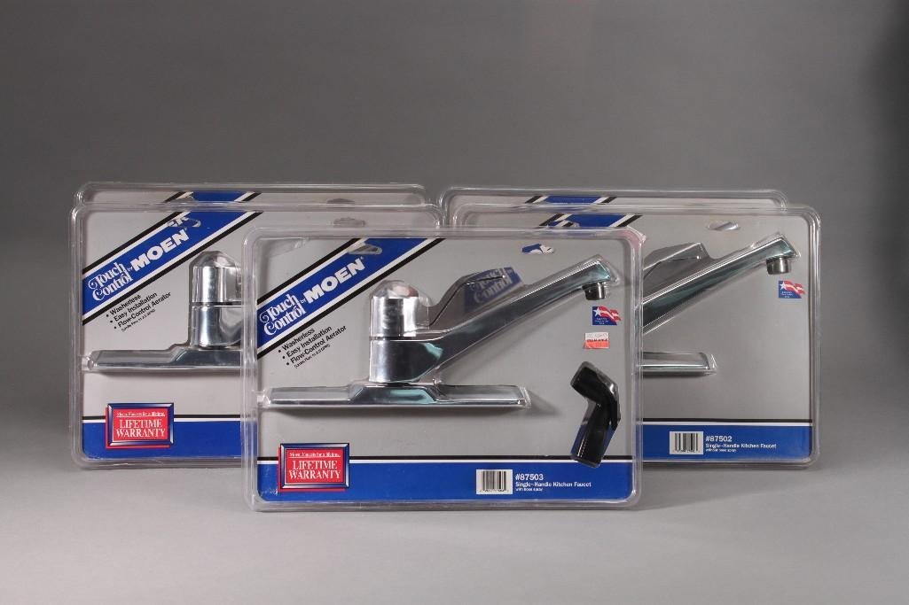 MOEN Single Handed Kitchen Faucet (5): Touch Control by MOEN, Washerless and Easy Installation All New In Original Packaging.