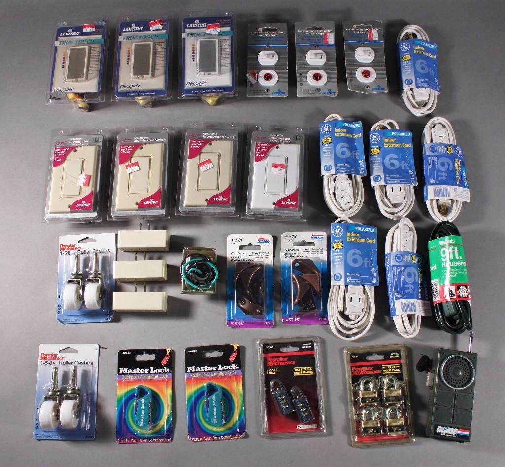 Extension Cords and Electrical Accessories: extension cords, gardening gloves, hand cleaner, true touch dimmers, and more.