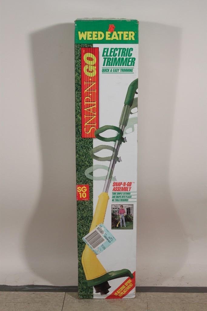 Weed Eater Electric Trimmer: Snap N Go, quick and easy trimming, NIB