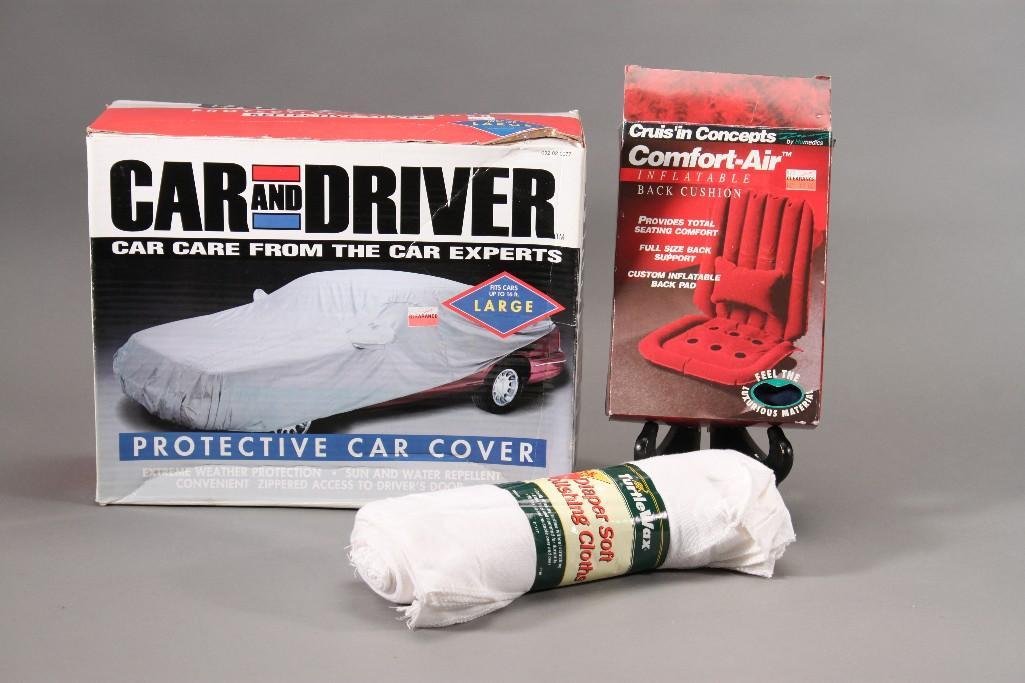 Protective Car Cover and Back Cushion (3) (1 of 5)