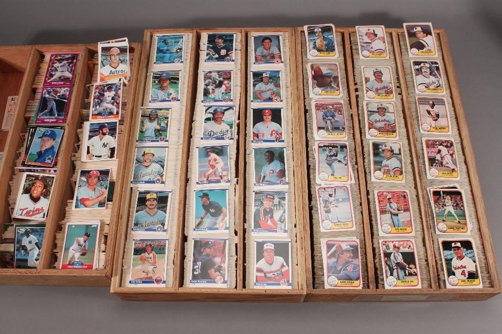 Vintage Baseball Cards (500+): Cards include Mike Greenwell, Ken Griffey Sr., John Franco, Julio Franco, Willie Fraser, Gary Gaetti, Greg Gagne, Mike Gallego, Ron Gant, Jim Gantner, and more.