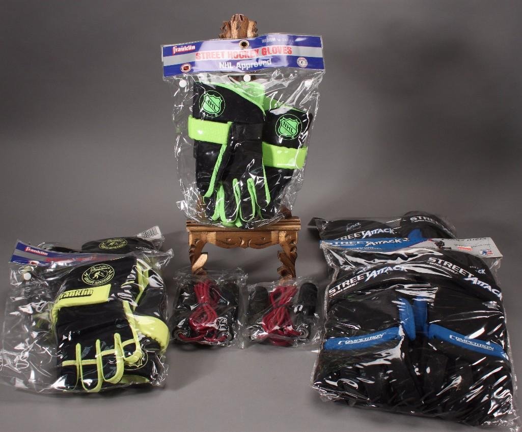 Franklin Hockey Gloves (7 pairs): All are in original packaging, NHL approrved
