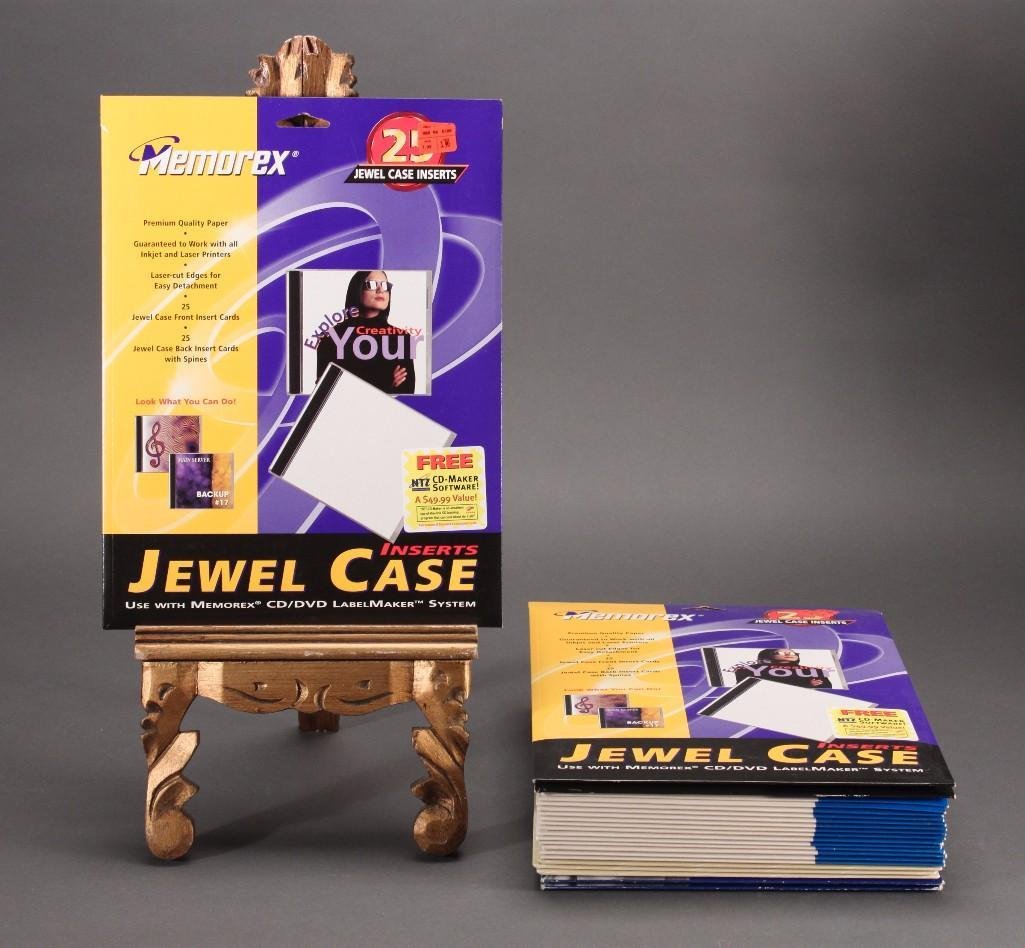 Labels: Avery white address labels, Memorex jewel case inserts, HP CD labels and more.
