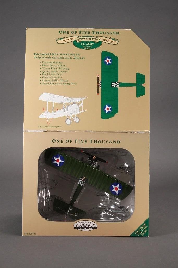 Gearbox US Army 1917 Sop with Pup 1/32 Diecast Metal: This model is Mint in the original box. 1/32 scale, made in China in 1997, one of only 5,000 made.