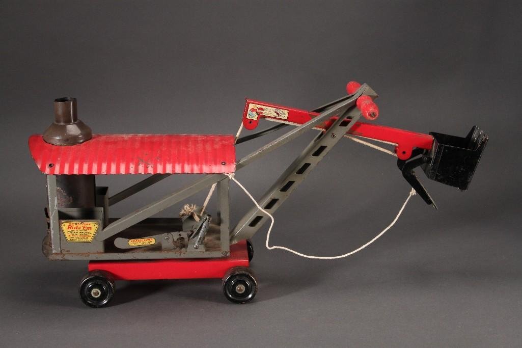 Keystone "Ride 'em" Steam Shovel Pressed Steel 1930's (1 of 8)