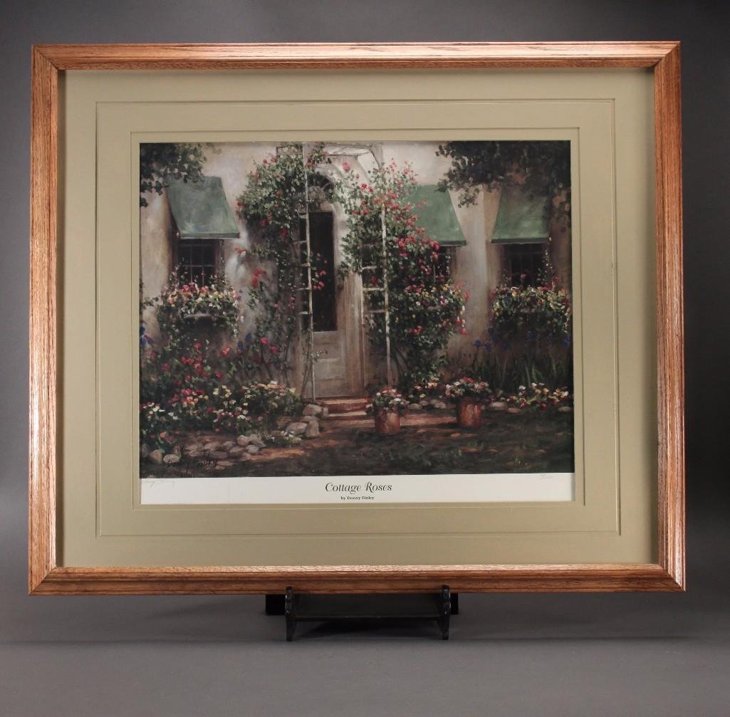 Signed Donny Finley Cottage Roses Print (1 of 5)
