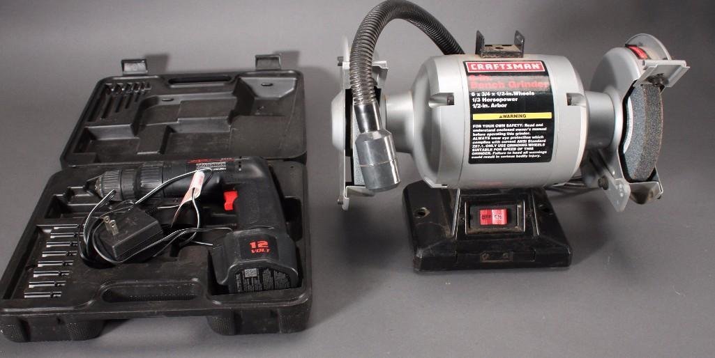 Bench Grinder and Skil Warrior Drill (1 of 5)