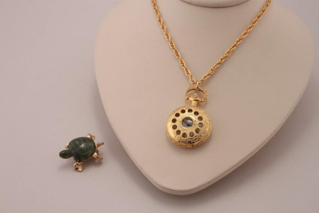 Vienna Quartz Watch Pendent and Turtle Pin (2) (1 of 10)