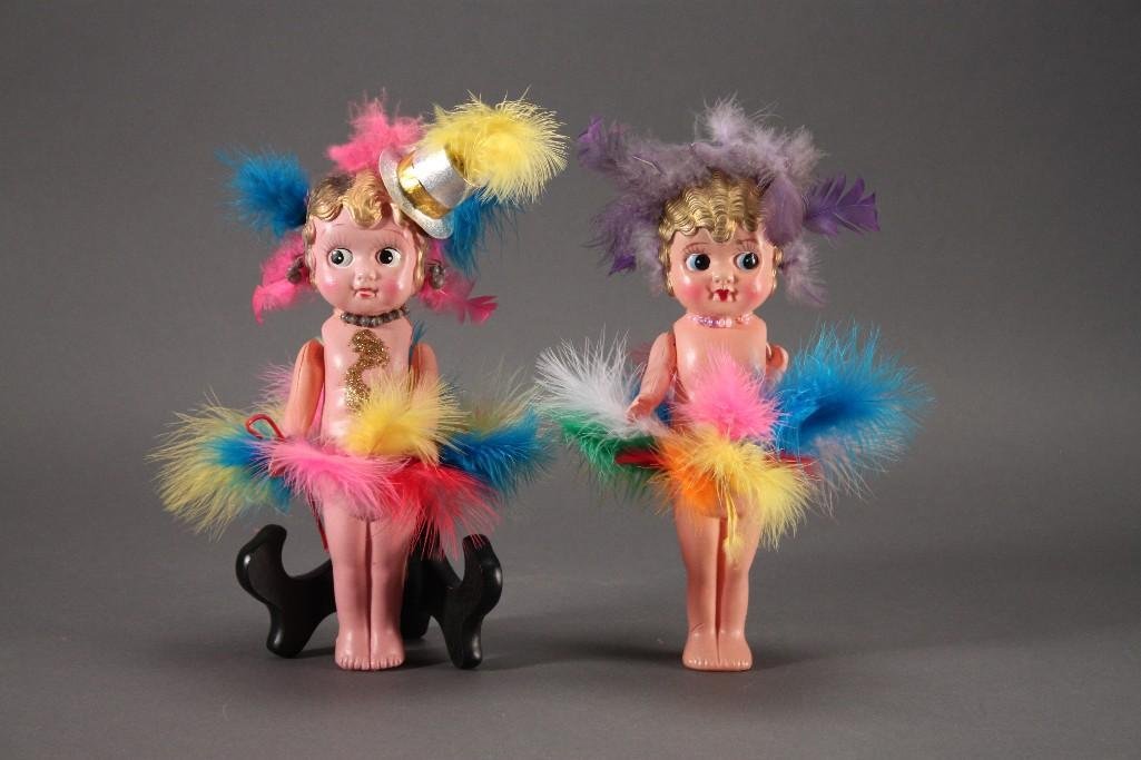Occupied Japan Celluloid Kewpie Carnival Dolls (2) (1 of 8)