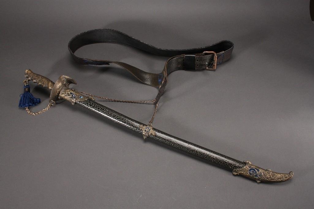 Customized Sword & Leather Crossbelt (1 of 9)