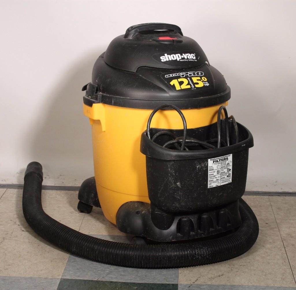Ultra Pro Shop Vac: 12 gallon vac,wet/dry utility vac, 5.0 peak HP, model 86785-02