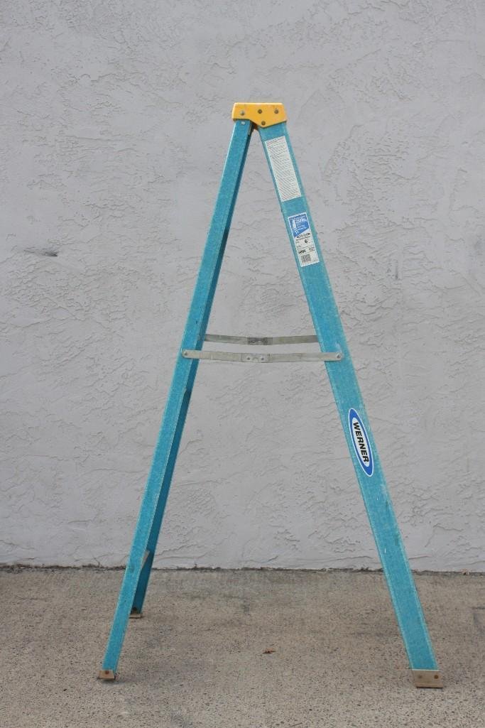 Werner Ladder: 6 ft ladder with a 250 weight limit