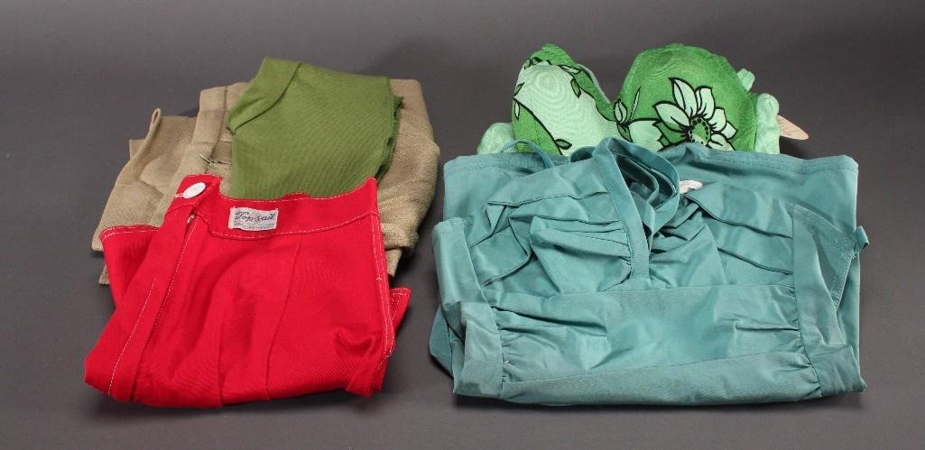 Ladies Clothing and Bathing Suits: Darlene green floral design swimsuit size 9/10 NWT, Khaki pencil skirt size 10 NWT, red Topsail shorts size 12 NWT, a green dickey size not listed, and more.