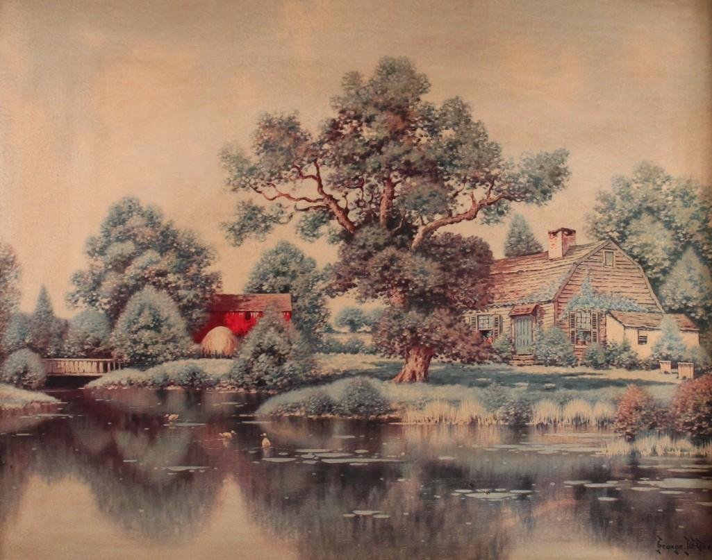 George W. Drew Waterfront Scene Print (1 of 2)