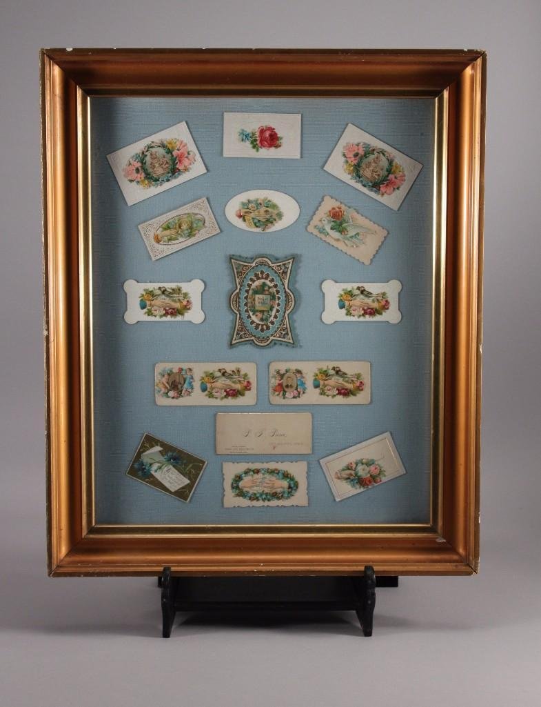 Framed Victorian Calling Cards (1 of 4)