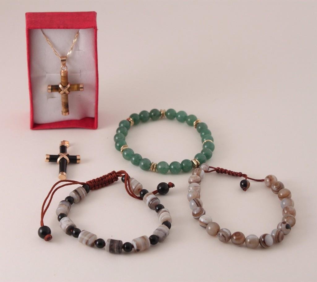 Natural Stone Bracelets and Crosses (5) (1 of 6)