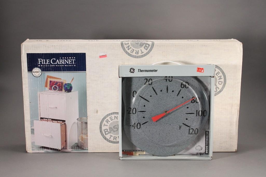 2 Drawer File Cabinet and Thermometer (2) (1 of 4)