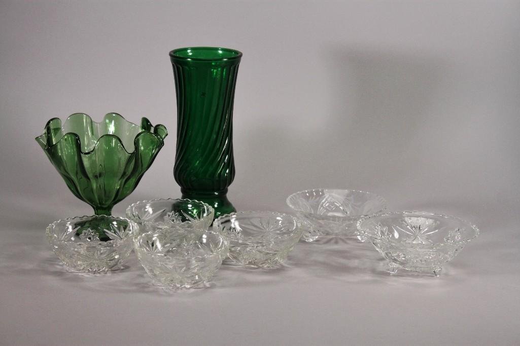 Glass Bowl and Vases (8) (1 of 10)