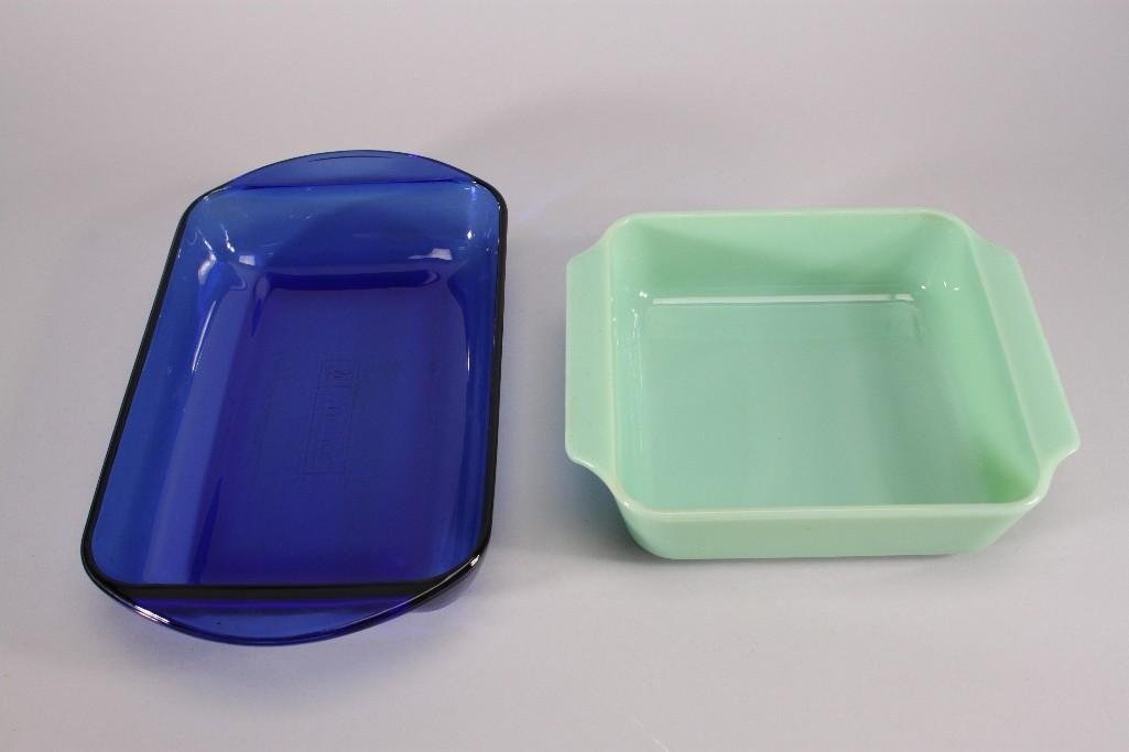Anchor Hocking Jadite & Cobalt Bakeware (2) (1 of 9)