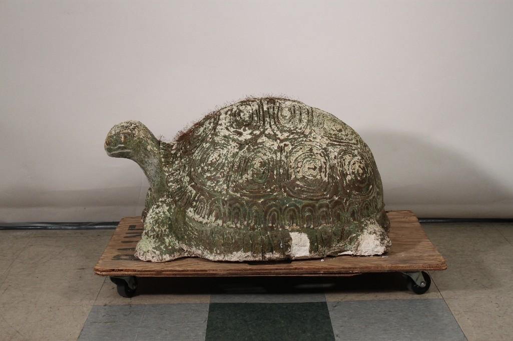Plaster Garden Art Turtle (1 of 7)