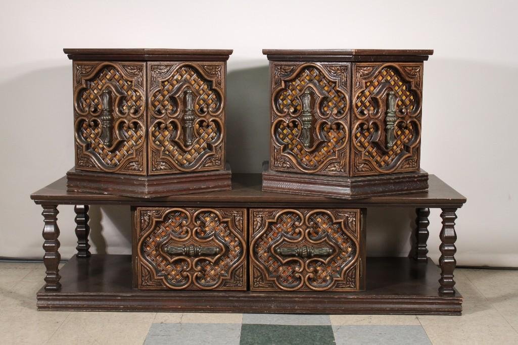 1970's Coffee Table and Matching End Tables (3) (1 of 9)