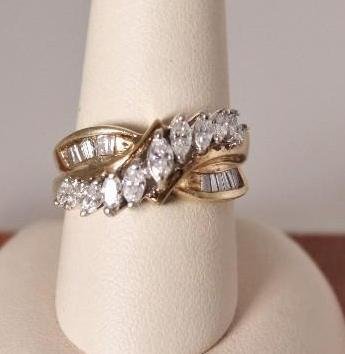10KT Yellow Gold Diamond Ring (1 of 7)