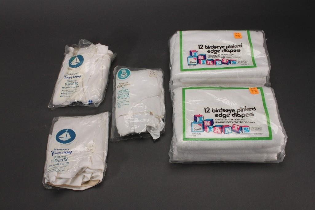 Vintage Baby Diapers and T-Shirts (1 of 5)