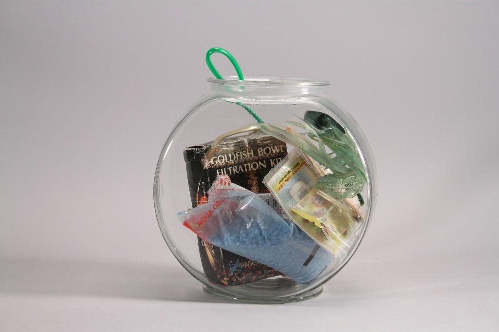 Glass Fish Bowl and Accessories (1 of 5)