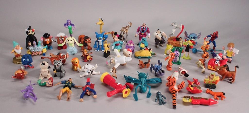 Vintage Kids Meal Toys: Tigger, Mr. Potato Head, Bugs Life, Lion King, Winnie The Pooh, Mulan, Lilo and Stitch, Pokemon, super heroes, and much more.