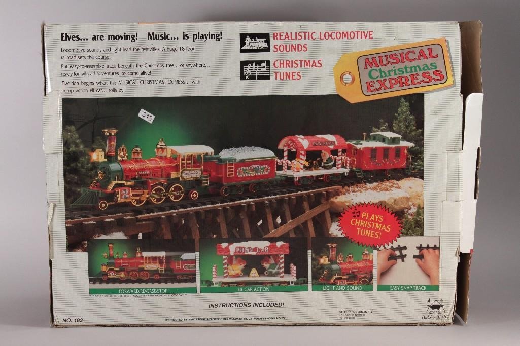 musical christmas express train set 1992