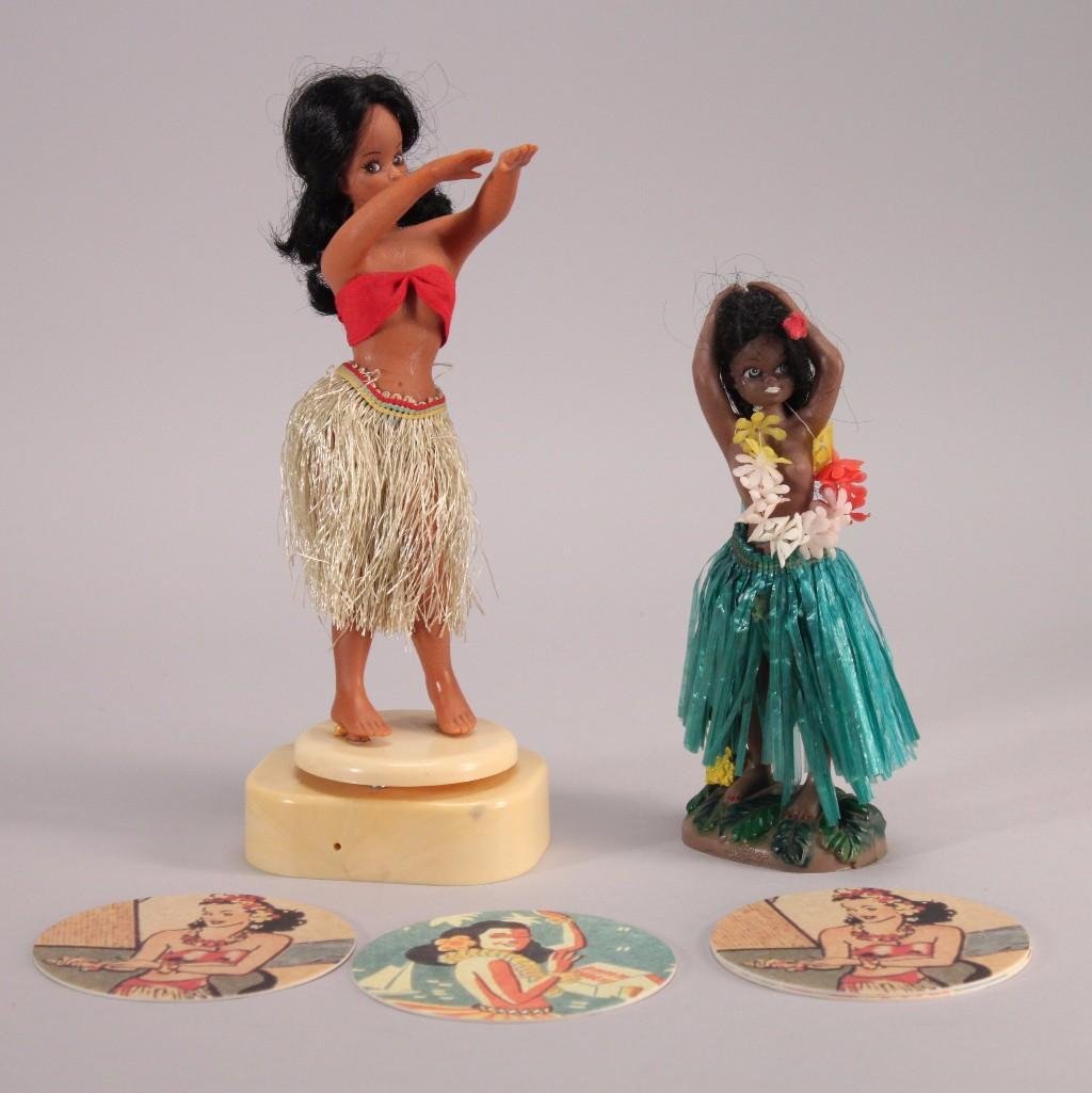 Vintage Hawaiian Figurines & Coasters (6) (1 of 8)
