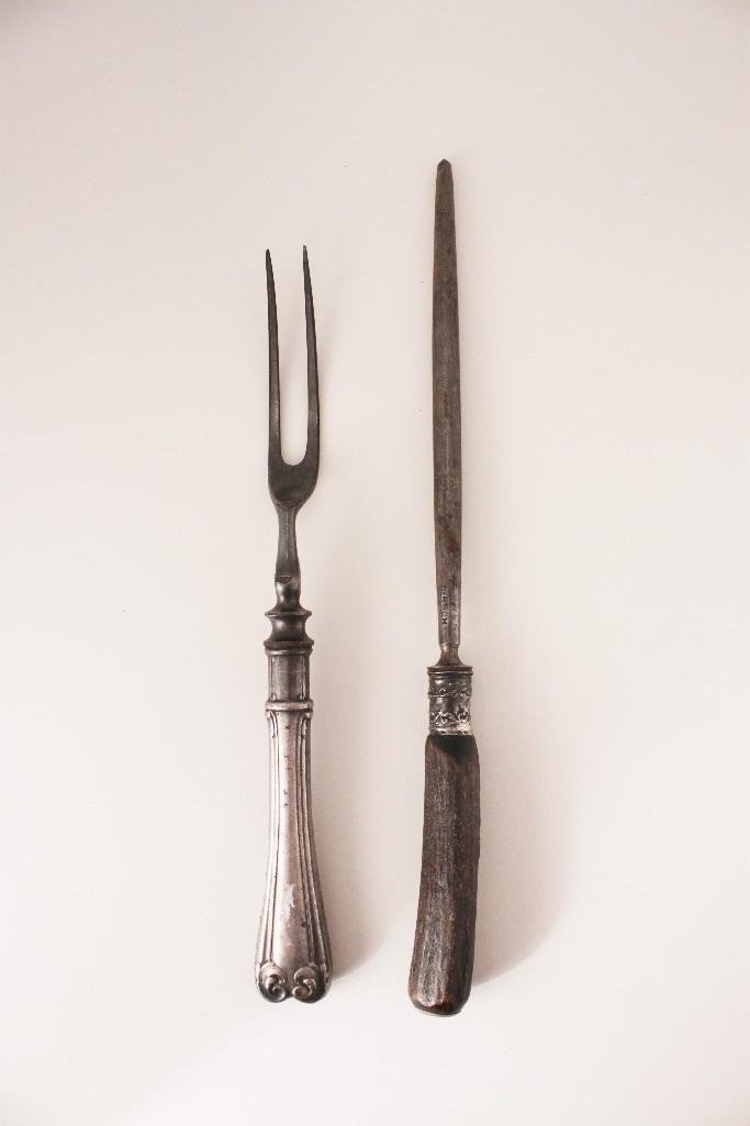 Silver Plate & Horn Handled Carving Tools (2) (1 of 6)