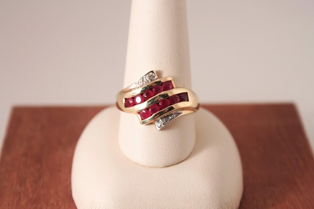 Ruby & 14 K YG Ring (1 of 6)