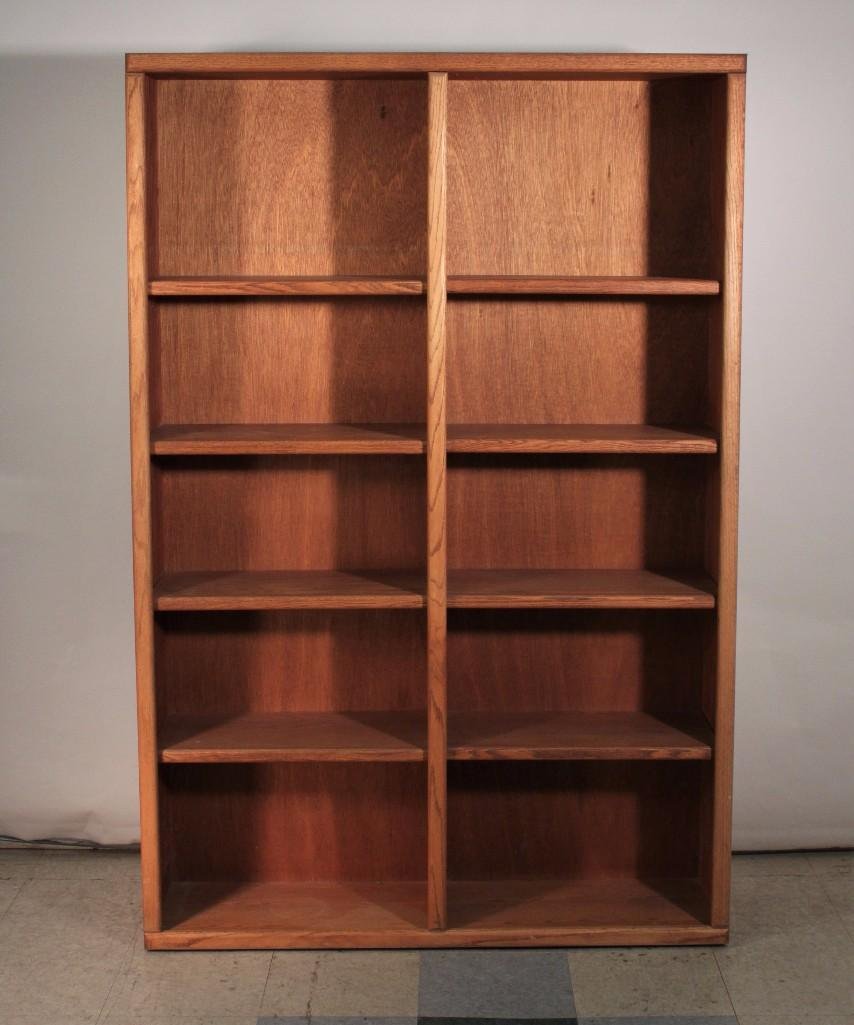 Double Wide Oak Bookcase (1 of 5)