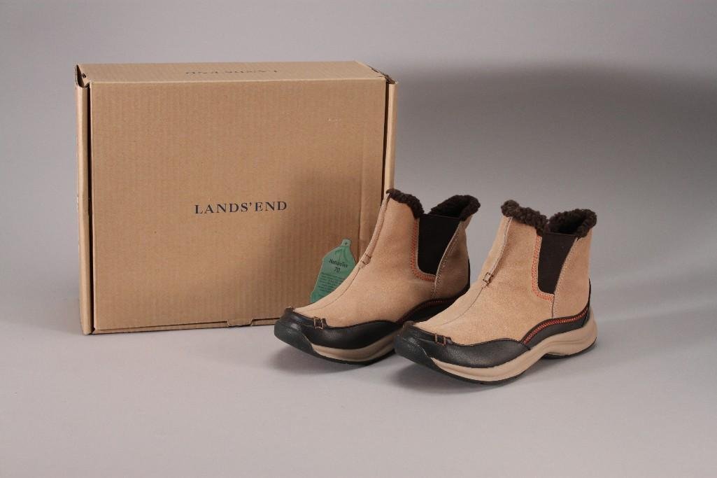 Lands' End Ladies Boots: Women's size 7 khaki boots, new in original box in good condition.